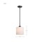 Nuvo Warren - 8 Inch Pendant - Gun Metal with Satin White Glass 60/8036 - alternate 5